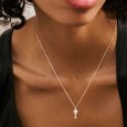 Collana corta in argento 925‰ con pendente a forma di mongolfiera