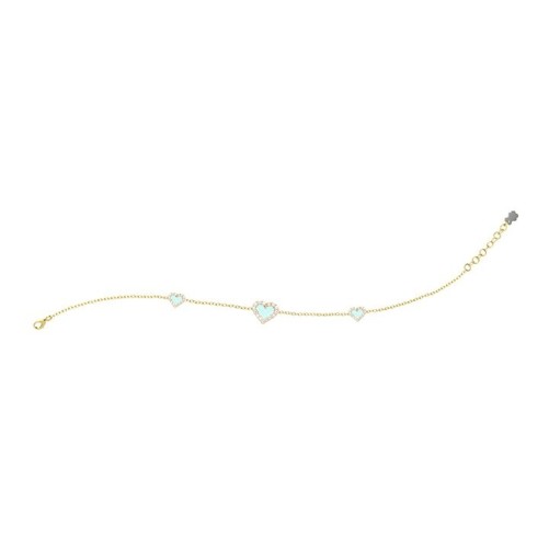 Bracciale Cuori Azzurri Argento
