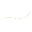 Bracciale Cuori Azzurri Argento