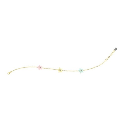 Bracciale Stelle Colorate Argento