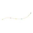 Bracciale Stelle Colorate Argento
