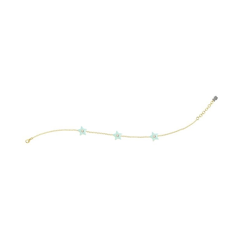 Bracciale Stelle Azzurre Argento