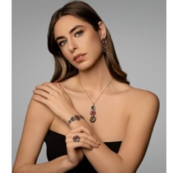 Bracciale Quadrifoglio con gemma