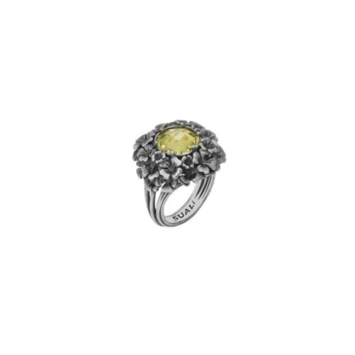 Anello Quadrifoglio con gemma misura 14