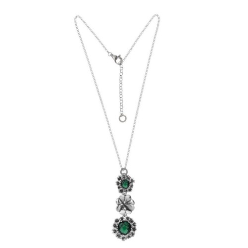 Collana Quadrifoglio con gemma