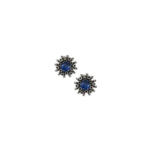Orecchini Meteorite con Gemma blu