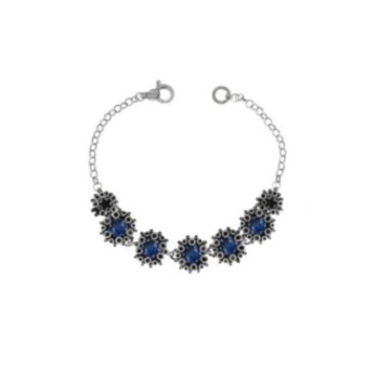 Bracciale Meteorite con Gemma blu