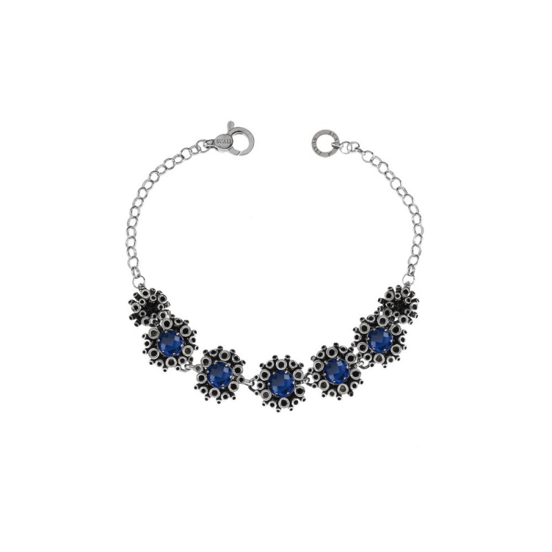 Bracciale Meteorite con Gemma blu