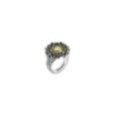 Anello Meteorite con Gemma gialla misura 16