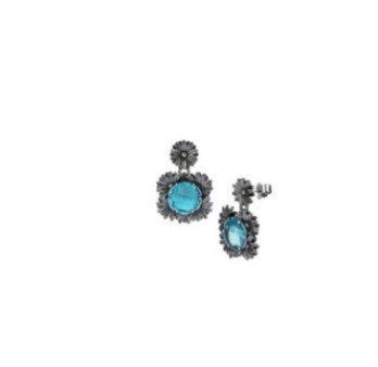 Orecchini Margherite quarzo azzurro
