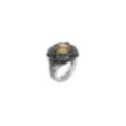 Anello Margherite con quarzo Champagne