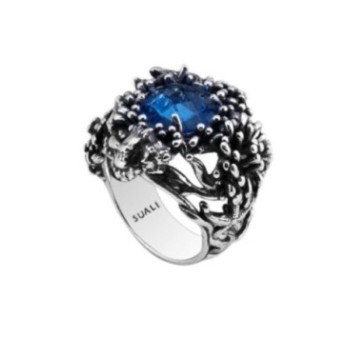 Anello Mare Gemma Acquamarina Idrotermale
