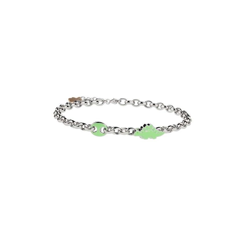 Bracciale con Stegosauro in Argento 925