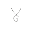 Lighter collana lettera G in Oro 18KT e diamanti