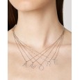 Lighter collana lettera G in Oro 18KT e diamanti