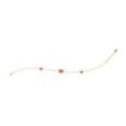 Bracciale Cuori Rossi Argento