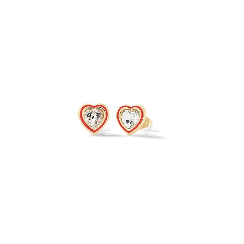 Orecchini Cuore Brillante