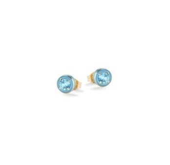 Orecchini Pietra Brillante Azzurra Argento
