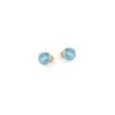 Orecchini Pietra Brillante Azzurra Argento