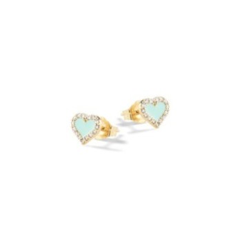 Orecchini Cuori Azurri Argento