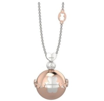 Pendente Ag 925 Con Bolas Rosa In Metallo - Orso