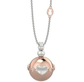 Pendente Ag 925 Con Bolas Rosa In Metallo - Cuore