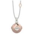 Pendente Ag 925 Con Bolas Rosa In Metallo - Cuore