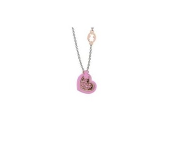 Pendente cuore rosa