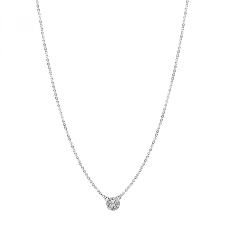Collana corta zirconi bianchi