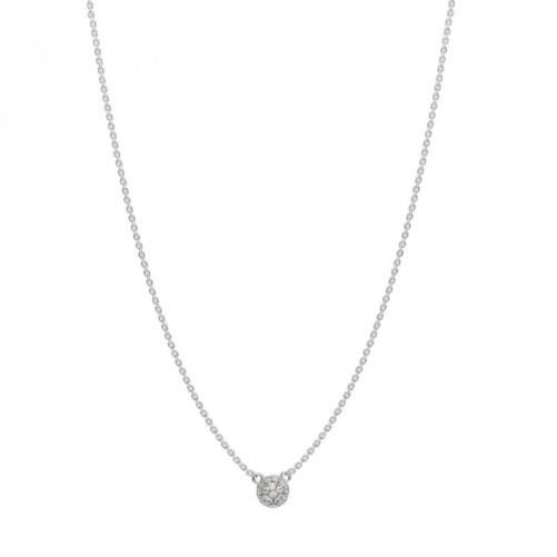 Collana corta zirconi bianchi