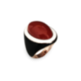 Anello Jazz con smalto bicolore