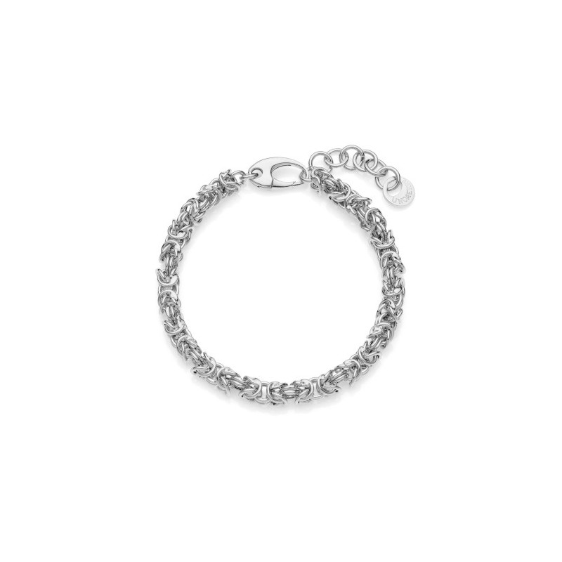 Bracciale in argento catena bizantina