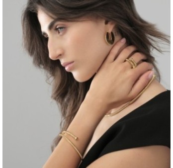 Anello chiodo dorato