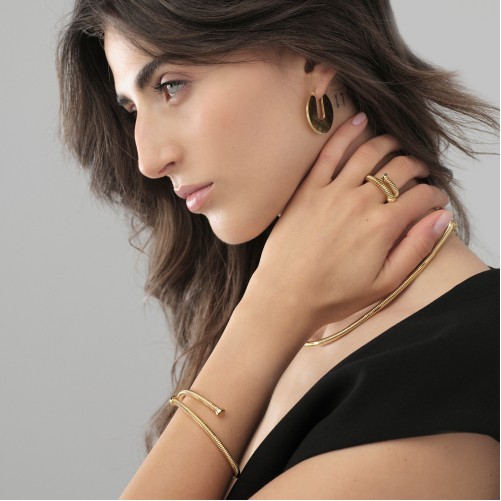 Anello chiodo dorato