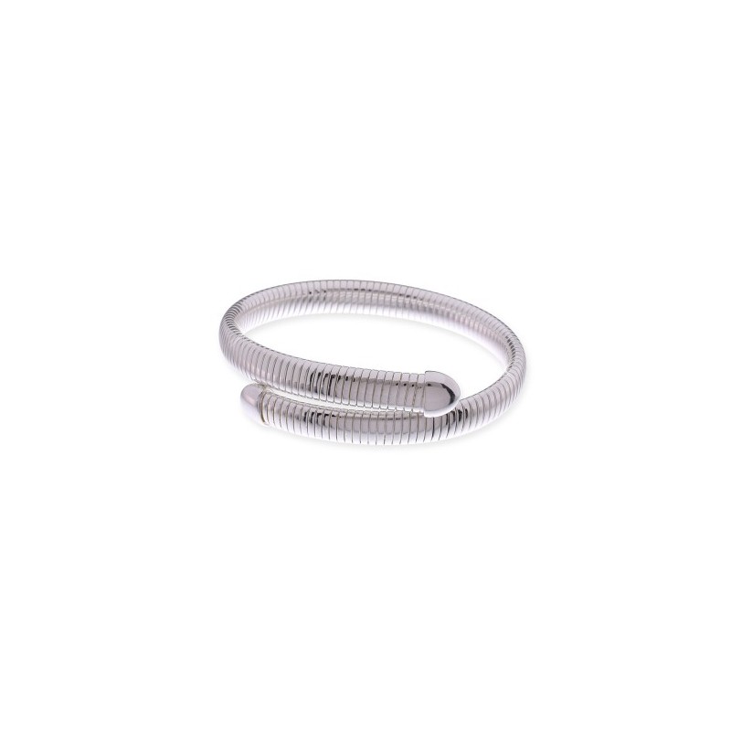 Bracciale argentato contrarié Tubogas
