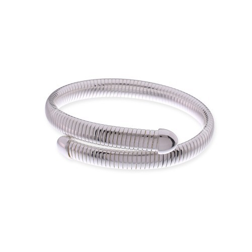 Bracciale argentato contrarié Tubogas