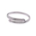 Bracciale argentato contrarié Tubogas