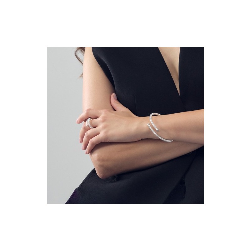 Bracciale chiodo argentato