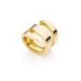 Anello dorato a spirale