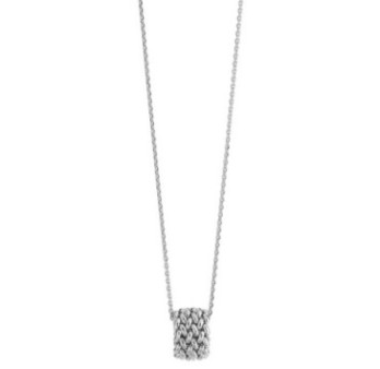 Collana in argento rodiato Chicco