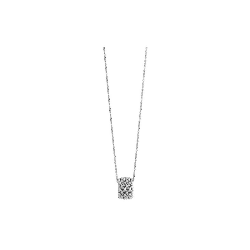 Collana in argento rodiato Chicco