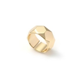 Anello dorato a fascia