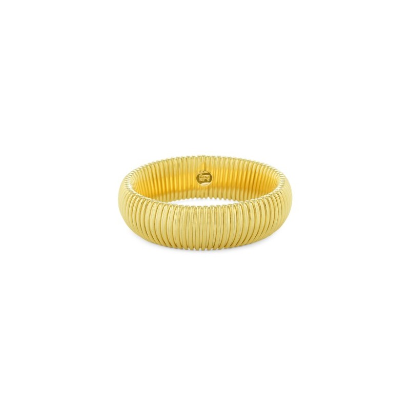 Bracciale dorato a fascia Tubogas