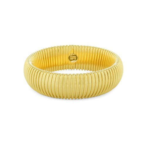Bracciale dorato a fascia Tubogas