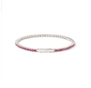 Bracciale tennis fucsia