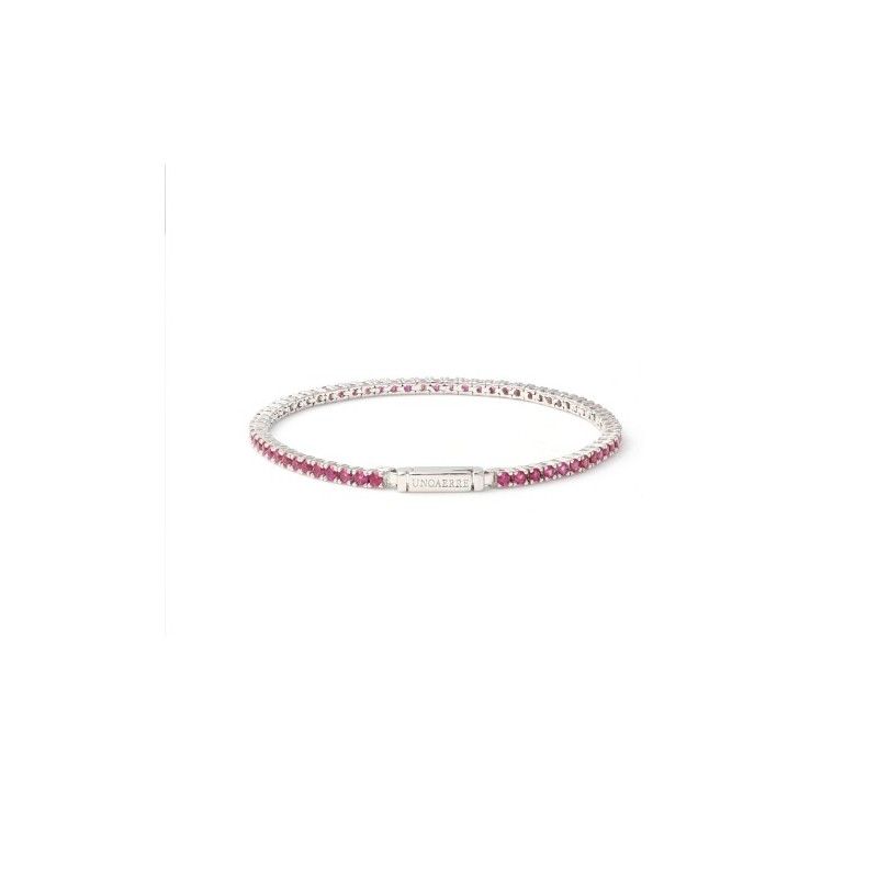 Bracciale tennis fucsia