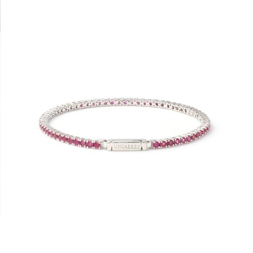 Bracciale tennis fucsia