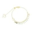 BRACCIALE FRANGE ACQUAMARINA