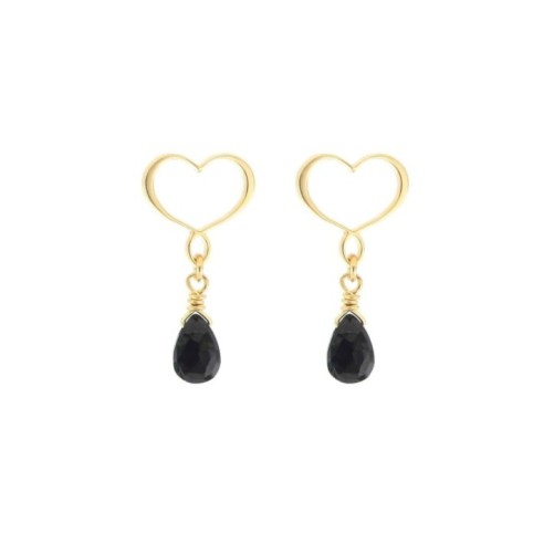 COPPIA DI ORECCHINI FRANGE CUORE MAMAN SPINELLO