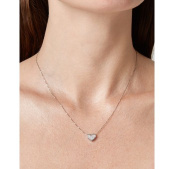 Easy collana cuore Oro 18KT e diamanti